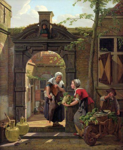 The Market Woman by Abraham van Strij